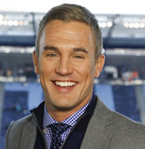 Kansas City, KS - December 7, 2013 - Sporting Park: Play-by-play analyst Taylor Twellman during the 2013 MLS Cup (Photo by Kyle Rivas / ESPN Images)