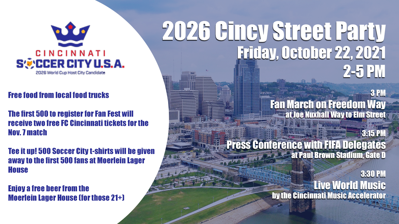 2026 FIFA Men S World Cup Site Visit On Friday October 22nd Street Party 