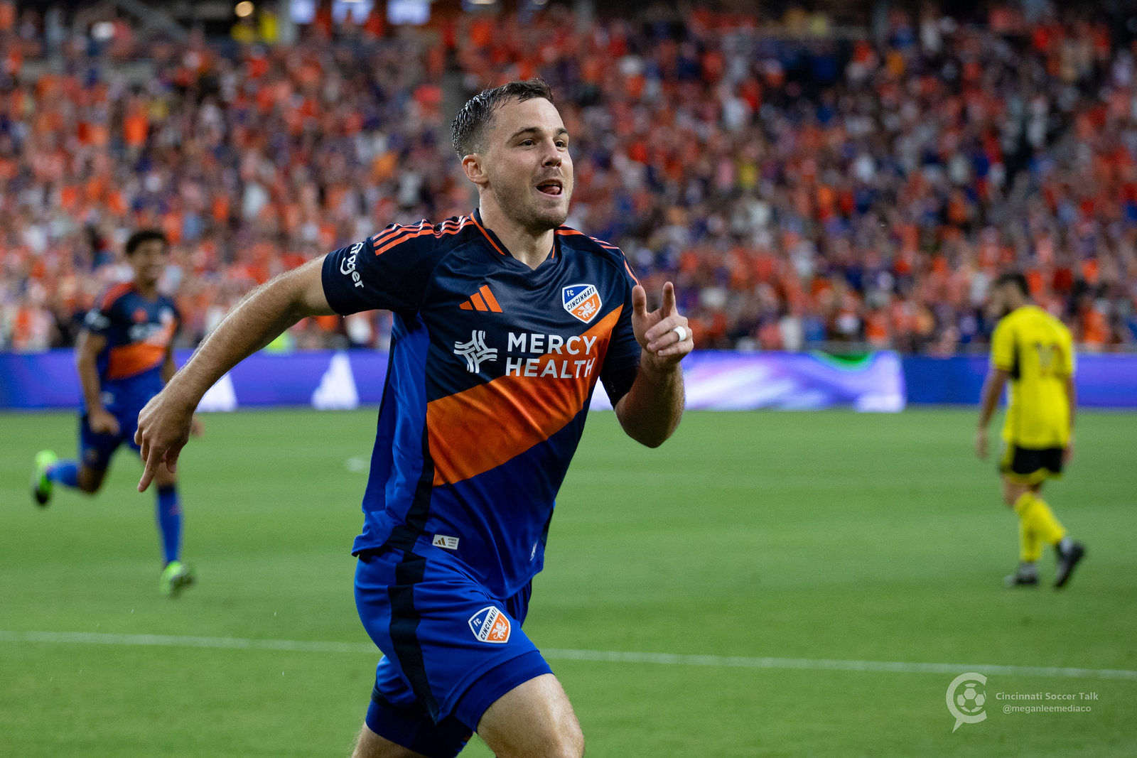 Pavel Bucha Celebrates first gaol versus the Crew